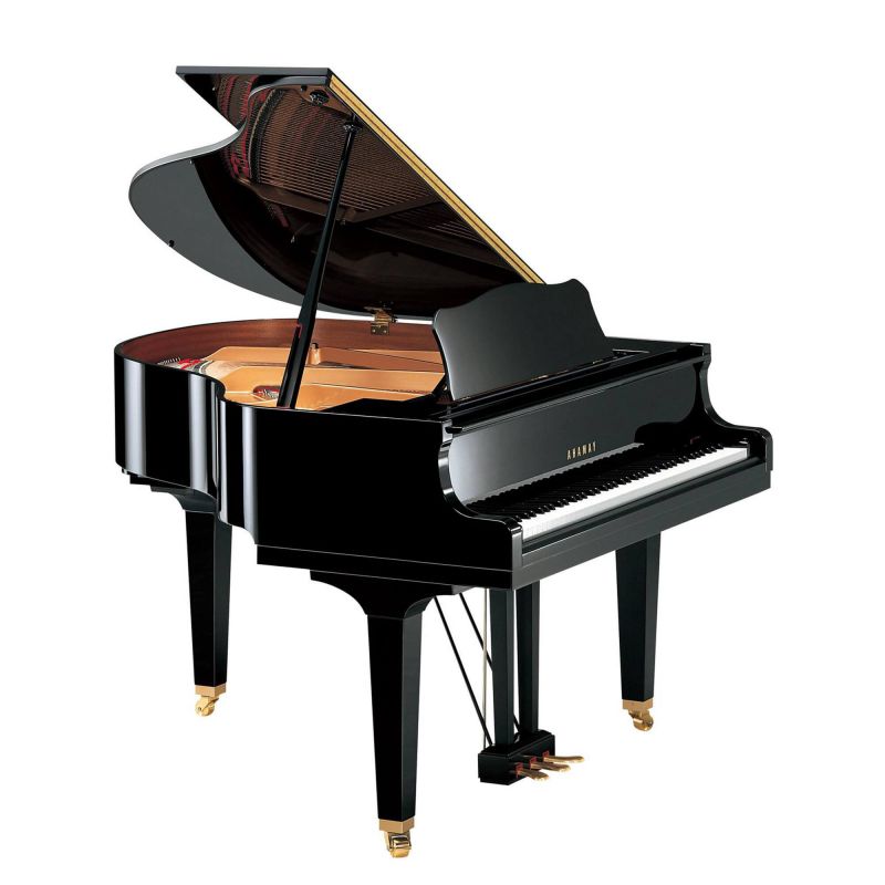 piano de cola negro 