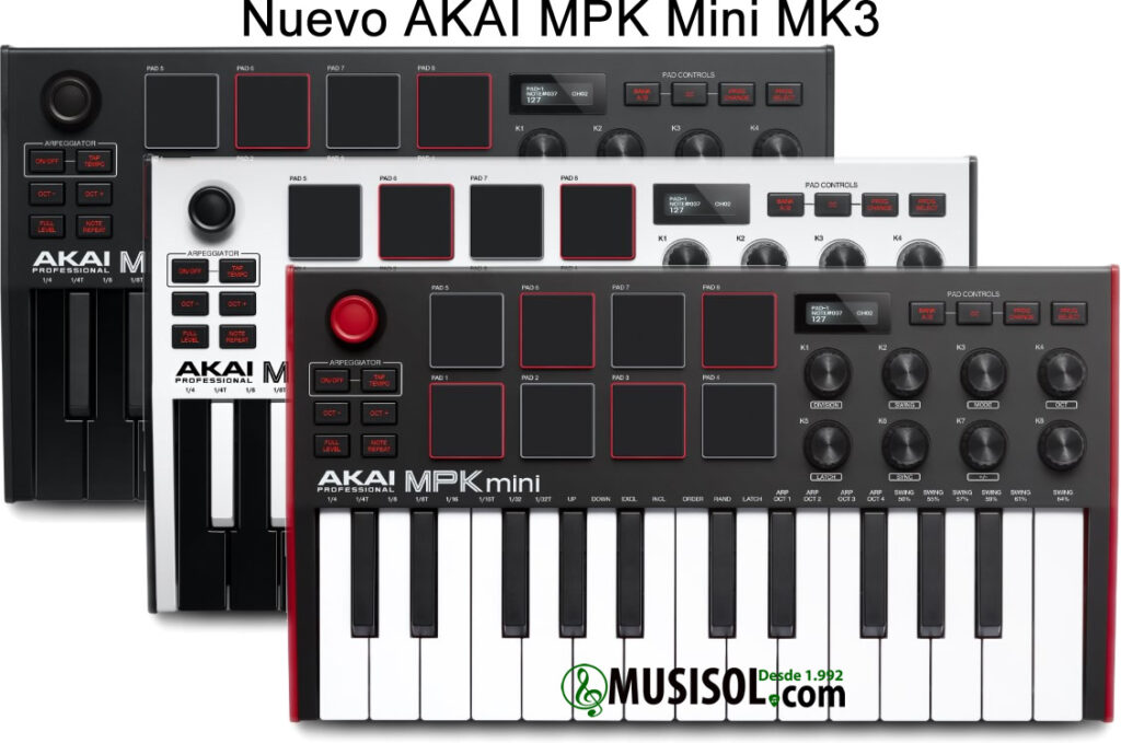 AKAI PROFESSIONAL MPK MINI MK TECLADO COMPACTO CONTROLADOR MIDI/USB